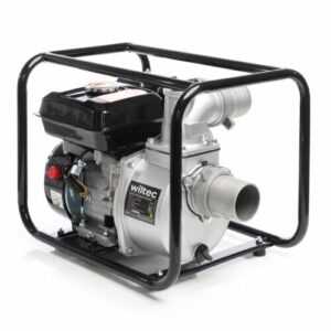 Wiltec Benzin Schmutzwasserpumpe 4kW Wasserpumpe 48m³/h Gartenpumpe Motorpumpe