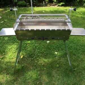 Mangal 2 mm Edelstahl Grill BBQ Standgrill Мангал mit Grillrost Schaschlik