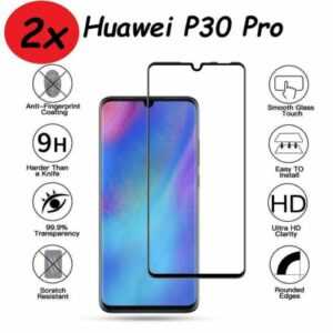 2x Huawei P30 Pro Schutzglas Panzerfolie 9H Hartglas Display Full Screen Curved