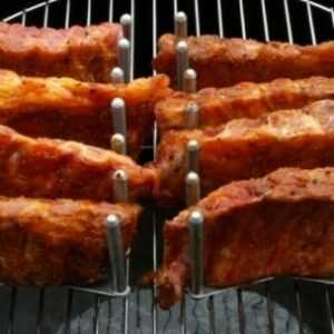 BBQ Rippchenhalter Drumsticks Hot Dogs Schichtfleisch Schichtschaschlik smoker,