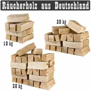 Räucherholz 10-30 kg Smoker Buche ohne Rinde Smoke 25cm Brennholz Grillmaster