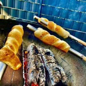 Stockbrot Adapter Edelstahl Knüppel Grillrohr Geschenk Lagerfeuer Feuerschale