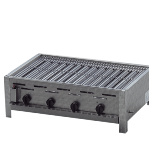 Gasgrill Grill Edelstahl 4  flammig 4 Brenner mit Rost, 81 x 53 x 27 cm