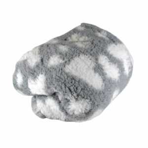 Teddydecke Wohndecke grau weiß Herzen Lammfelloptik 150x200cm