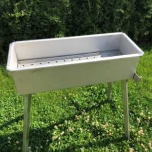 Edelstahlgrill, Schaschlik Grill, Mangal 3 mm Edelstahl (V2A)