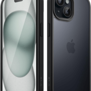 JETech Matt Hülle für iPhone 15 6,1 Zoll, Stoßfest Militärstandard FallSchutz Ha