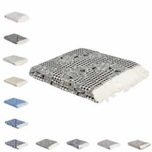 Sommerdecke leicht Tagesdecke Wohndecke Wendedecke Kuscheldecke