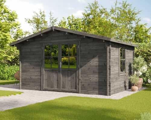 Gartenhaus Malmö Imprägnierung  - 4x3m, 35mm || Holzhaus, Gerätehaus, Blockhaus