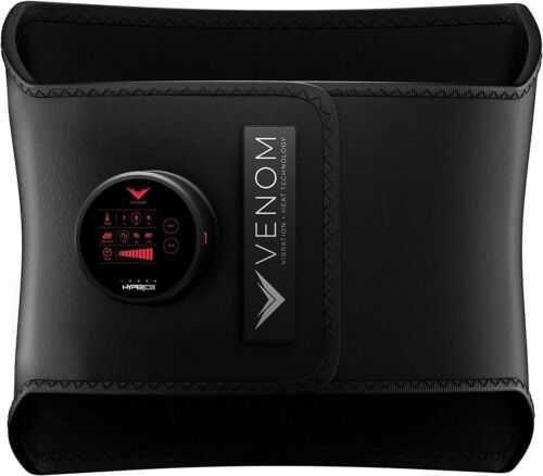 Hyperice Venom Rücken Massageauflagen Wärme-Vibrationsgerät Massagegerät Schwarz