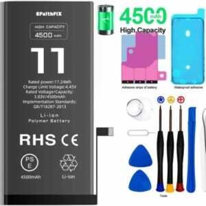Super Akku Für Apple iPhone 11 Batterie 4500mAh Battery Ersatzakku / Tausch Set