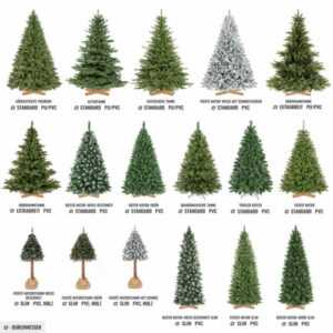 FAIRYTREES® Künstlicher Weihnachtsbaum Tannenbaum Christbaum mit Ständer