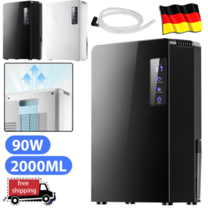 Luftentfeuchter 2000 ML Dehumidifier Raumentfeuchter Detekror Bautrockner Timer