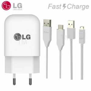 Original LG Fast Charg Schnell-Ladegerät Netzteil Lade/Datenkabel Typ C MicroUsb