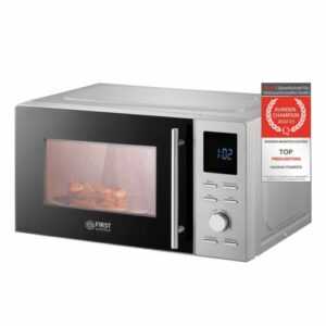2in1 Mikrowelle mit Grill 1100W Freistehend 20L Grillfunktion Edelstahl