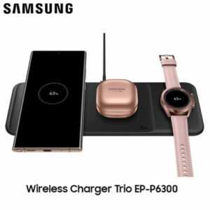 Samsung Wireless Charger Trio EP-P6300TBEGEU schwarz Induktionsladegerät Qi NEU