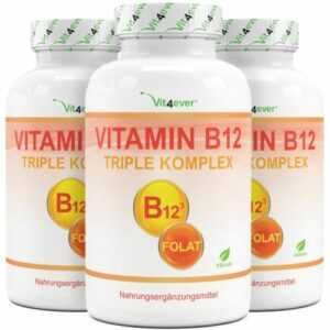 Vitamin B12 Triple Komplex - 720 Tabletten (V) + Folat 5-MTHF - MHD 6/24