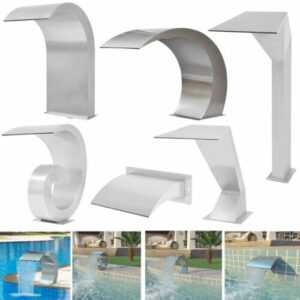 Edelstahl Schwalldusche Schwallbrause Pool Wasserschwall Garten Poolfontäne Neu