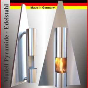 ETHANOLKAMIN GELKAMIN KAMIN CHEMINEE FIREPLACE PYRAMIDE