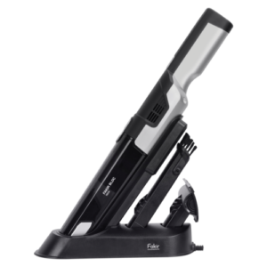 Fakir Akku Handstaubsauger, schwarz/silber, 120 Watt, Autosauger, HEPA Filter