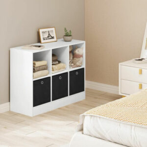 Bücherregal Holz Bücherschrank Standregal Büroregal Regal 6 Fächer 80x60x30 cm