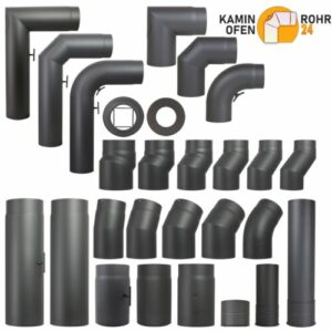 Ofenrohr Ø 150 mm Rauchrohr  Kaminrohr Stahlrohr Bögen Längenelemente Formteile