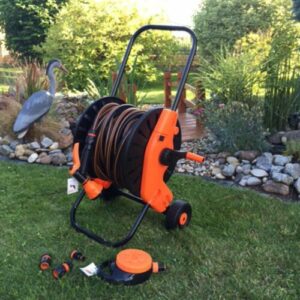 Gold Line 7 tlg. Schlauchwagen-Set Gartenschlauch 50m 1/2" Rasensprenger