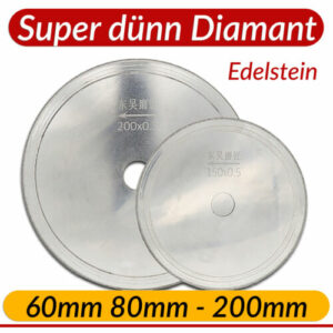 Super dünn Diamant-Edelstein-Sägeblatt 60–200mm Trennscheibe Schmuckwerkzeuge