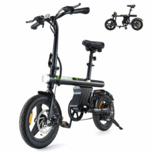 E-Bike 350W Elektrofahrrad 14 Zoll E bike Klappbar 36V Moped 25km/h E-City Bike