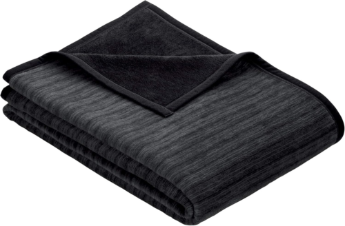 Ibena Wohnmantel Fano 0938/ Kuscheldecke Grau Mit Druckknöpfen Und