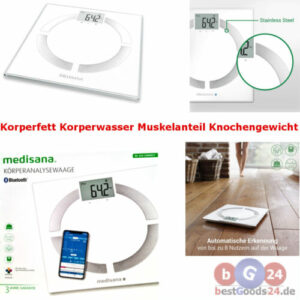 MEDISANA BS444 Körperanalysewaage Bluetooth mit App Körperanalyse Personenwaage