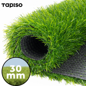 Kunstrasen Rasenteppich Grün 30 mm Meterware Garten Terrassen Wintergärten