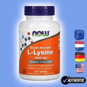 Now Foods L-Lysin 1000 mg, 100 Tabletten *AUTHENTIC*