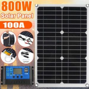 800W Solar Panel Kit 12V Battery Charger & 100A Controller RV Trailer Camper Van