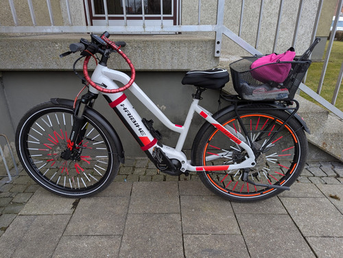 SAXONETTE Optimum Plus Pedelec E-Bike, 250W Mittelmotor, Intube-Akku, Nexus 7G