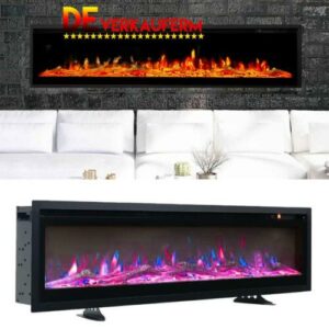 Kamin 1800W Wandkamin Elektrokamin Fernbedienung Flammeneffekt Timer Heizlüfter
