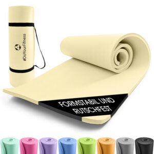Yogamatte Fitnessmatte Gymnastikmatte Sportmatte Pilates Bodenmatte 183x61x1.5cm