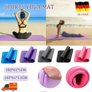 Yogamatte Fitnessmatte Gymnastikmatte Sportmatte Pilatesmatte Bodenmatte 10/15mm