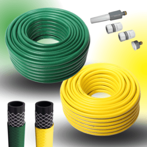 Gartenschlauch Schlauch 3/4 Zoll 1m 20m 30m 50m Grün Gelb Adapter Varianten