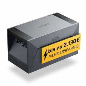 Anker SOLIX Solarbank E1600 800W Balkonkraftwerk 6000 Ladezyklen IP65