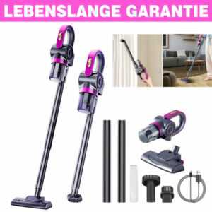 Akku Staubsauger beutellos kabellos Bodenstaubsauger Handstaubsauger 120W USB DE