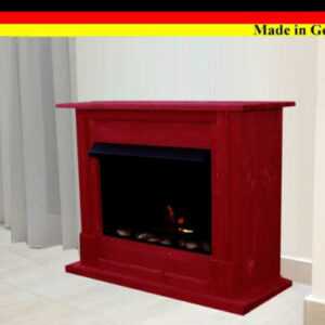 Gelkamin Ethanolkamin  Kamine Emily Deluxe Rot incl. 1 L Brenner aus Edelstahl