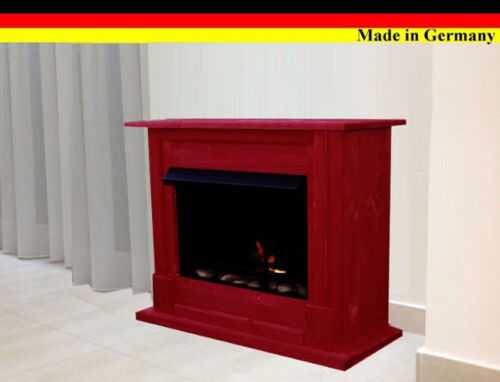 Gelkamin Ethanolkamin  Kamine Emily Deluxe Rot incl. 1 L Brenner aus Edelstahl