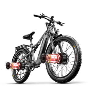 E-Bike 26'' Elektrofahrrad Fat tyres E-mountainbike 2000W 45km/h Pedelec SAMSUNG