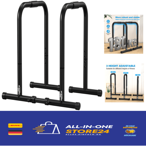 RELIFE Dip Station Barren Dip Bar Höhenverstellbar Calisthenics Fitness Gerät