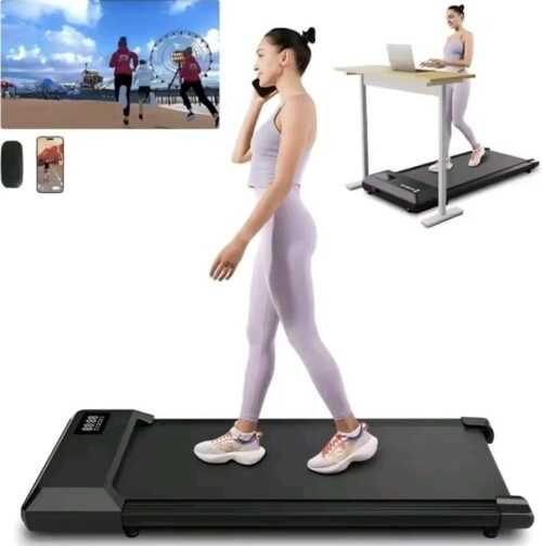 Superun Laufband Elektrische 300 Ibs Tragkraft 2,2 PS 2-In-1 Tragbares