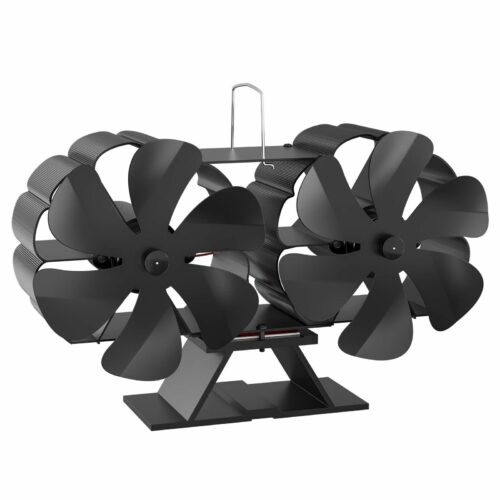 Wiltec Kaminofenventilator 12 Flügel stromlos Ofenventilator Kaminventilator