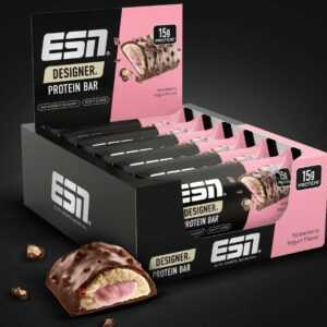 🍓NEW ESN Designer Bar Protein Riegel Strawberry Yogurt Flavor Limited🍓