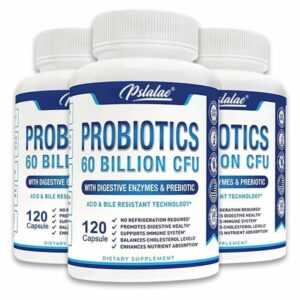 Probiotika 60 Milliarden KBE - Verdauungsenzyme, präbiotisch, für