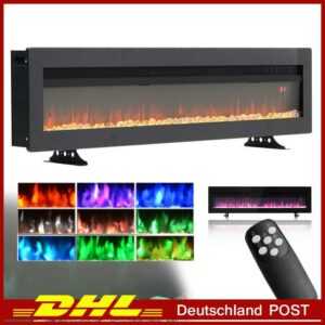 mit Fernbedienung Farbwechsel Elektrischer Kamin Elektrokamin 40/50/60Zoll