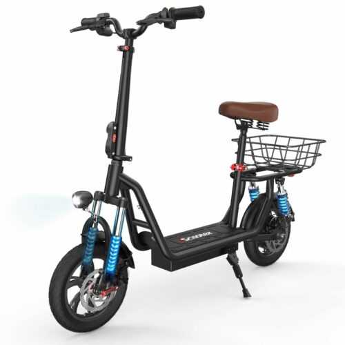 E-Scooter 12 Zoll Faltbar Offroad 500W 7.5AH Elektroroller 25km/h Vollfederung